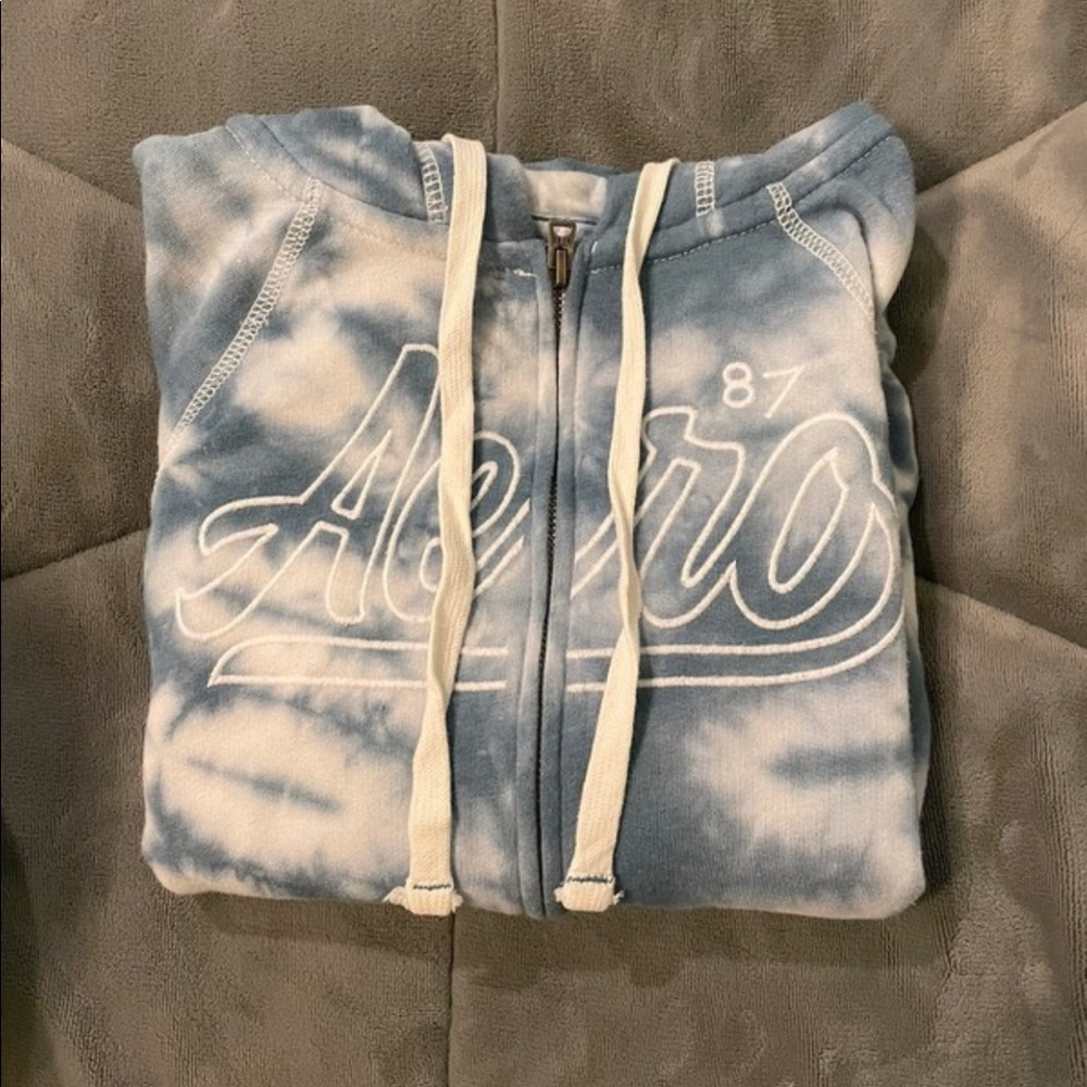 Aéropostale tie-dye zip-up hoodie